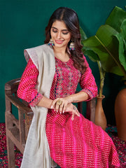 Women Kurta Pant Dupatta Set-1077RANI