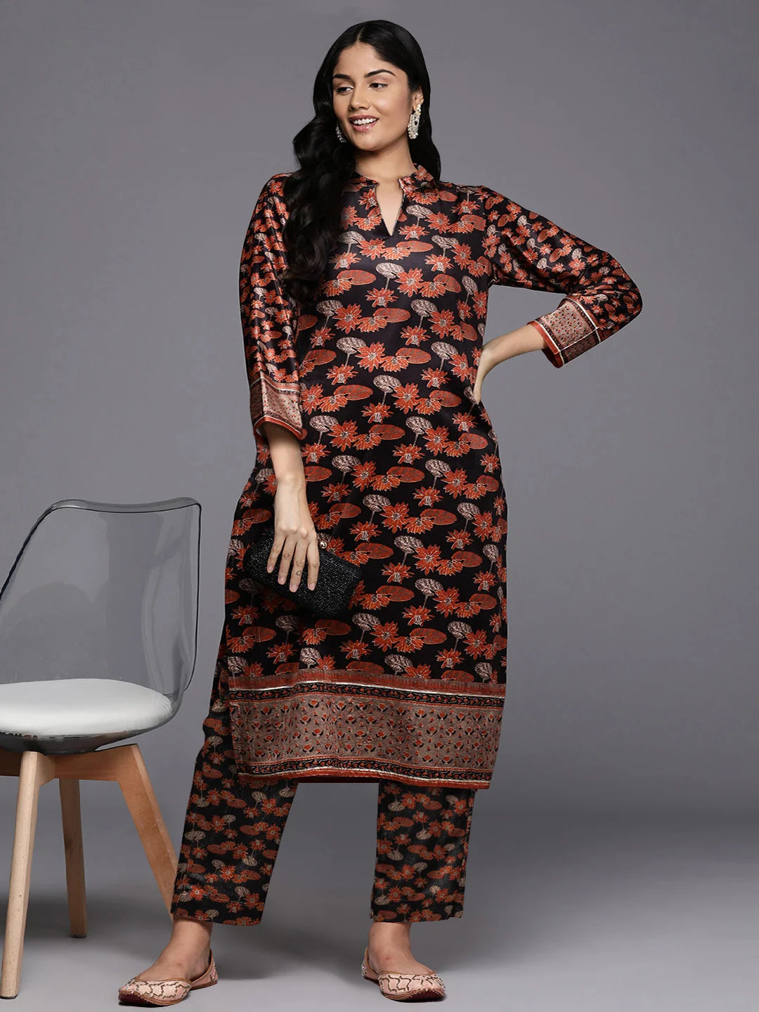 Floral Printed Women's Kurta Set | Indian Designer Kurta Sets