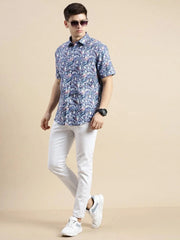 Men Multi Graphics Casual Shirt-GALAXY-1667-Multi