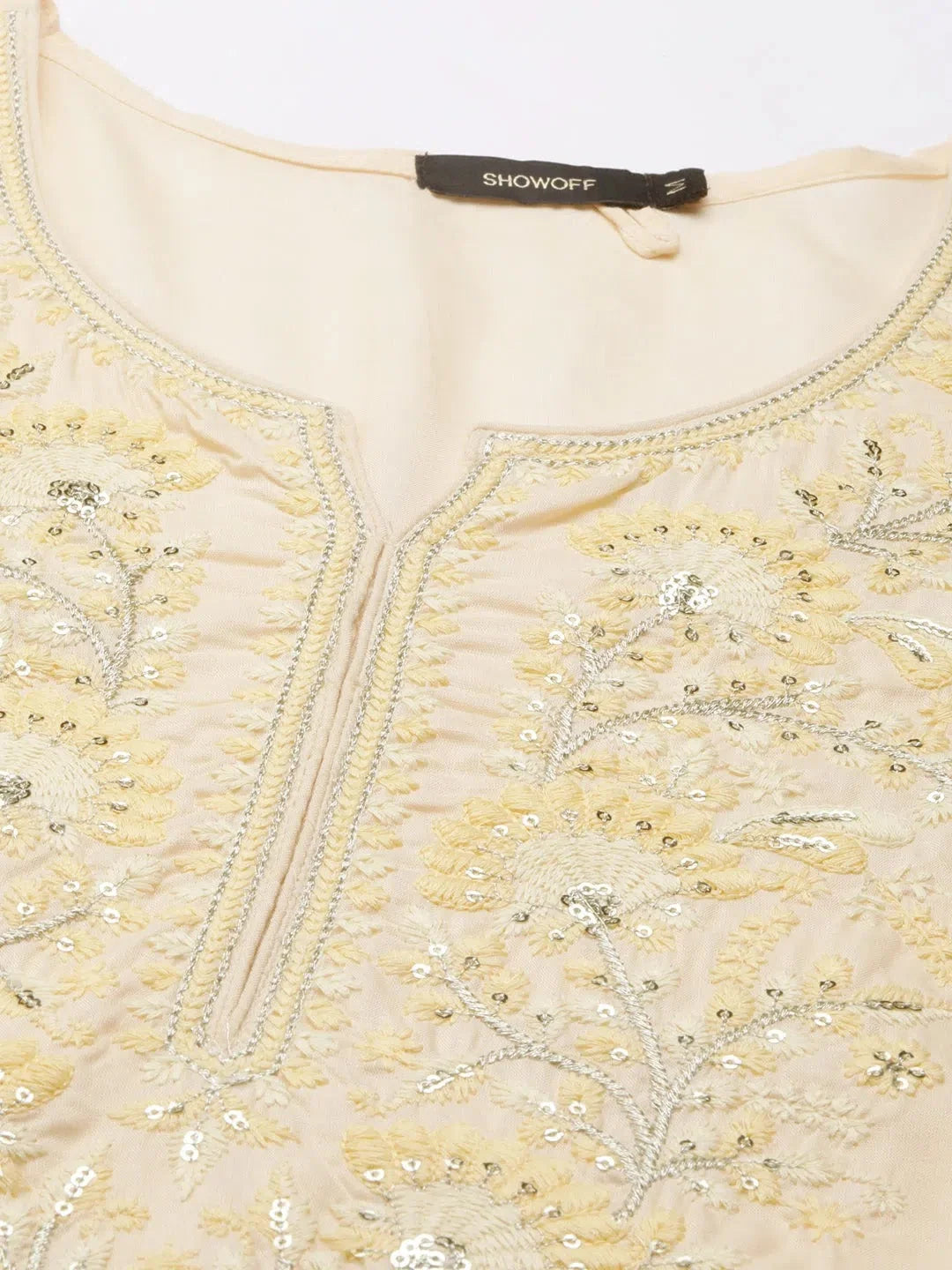 Peach Solid Cotton Kurta | Indian Kurtis for Women Online