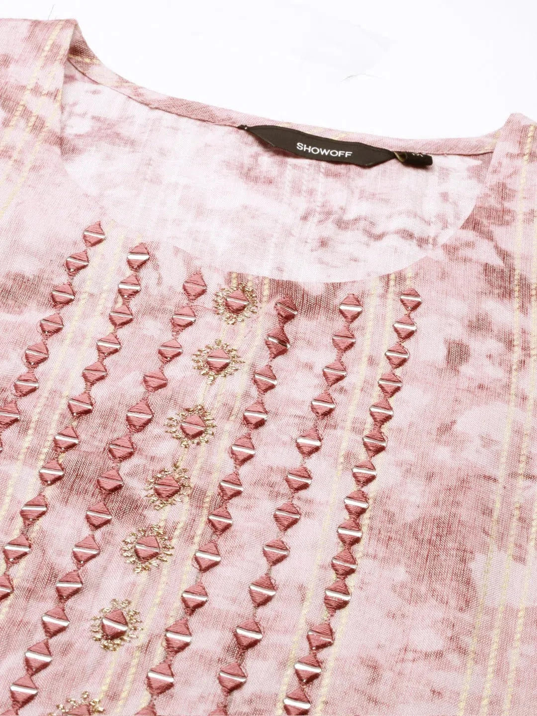 Mauve Printed Kurta Set | Women's Cotton Indian Kurta Sets