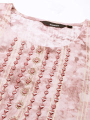 Women's Mauve Printed Kurta SetKC-919-Mauve