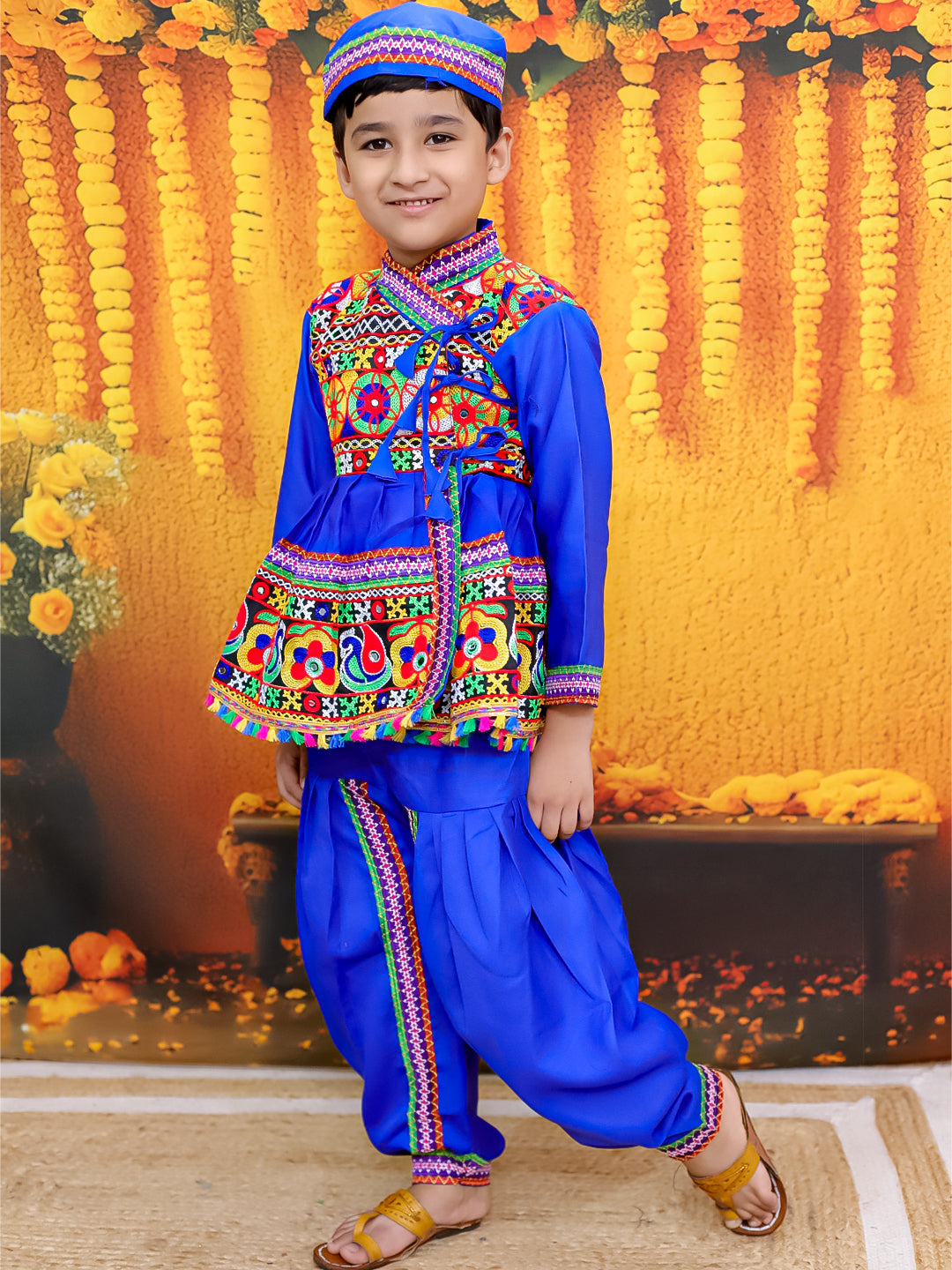 Dhoti Kurta Set for Boys - Blue | BN24KD53BLA | DesiQlo