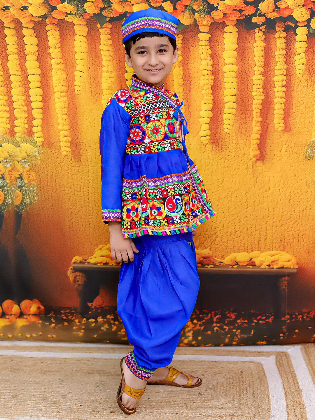 Dhoti Kurta Set for Boys - Blue | BN24KD53BLA | DesiQlo