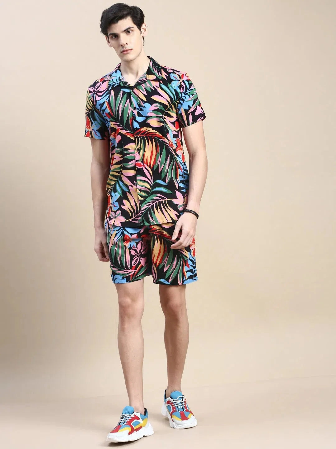 Multi Printed Casual Co ord Set for Men | Two Piece Sets