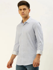 Men Blue Striped Casual Shirt-ATHERKNITS-5000-Blue