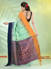 Peach Bengali Style Mulmul Cotton Soft Saree-MA62MCT33750035