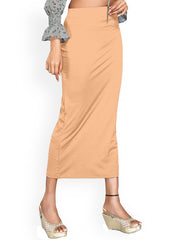 Women's Beige Lycra High Rise Saree Shapewear-11-PL-BEIGE