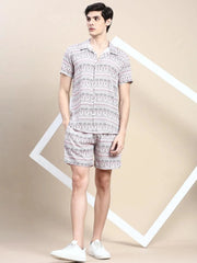 Men Multi Printed Casual Co ord Set-AM-91-4-Multi