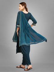 Women Kurta Pant Dupatta Set-MORPICH1109