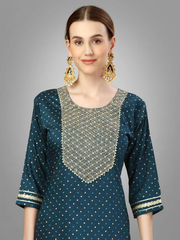 Morpich Kurta Set with Dupatta - Designer Indian Kurta Sets