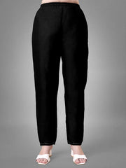 Women Kurta Pant Dupatta Set-BLACK1113