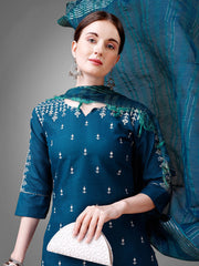 Women Kurta Pant Dupatta Set-MORPICH1113