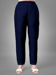 Women Kurta Pant Dupatta Set-NAVYBLUE1113