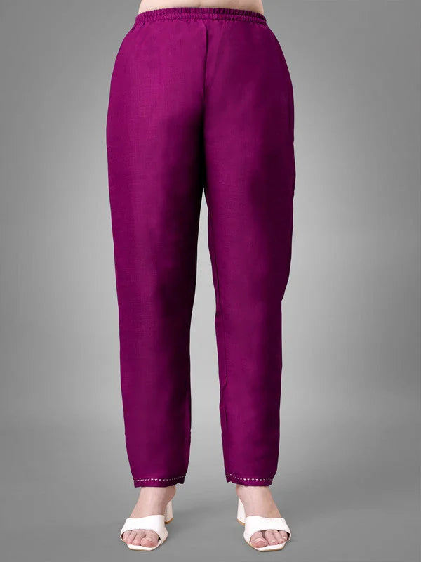 Purple Women's Kurta Set with Dupatta - Indian Kurta Sets