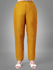 Women Kurta Pant Dupatta Set-YELLOW1113