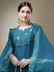 Women Kurta Pant Dupatta Set-MORPICH1115
