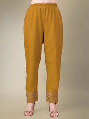 Women Kurta Pant Dupatta Set-YELLOW1115