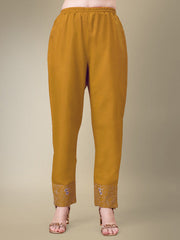 Women Kurta Pant Dupatta Set-YELLOW1115