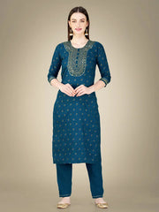 Women Kurta Pant Dupatta Set-MORPICH1117