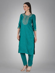 Women Kurta Pant Dupatta Set-RAMA1117