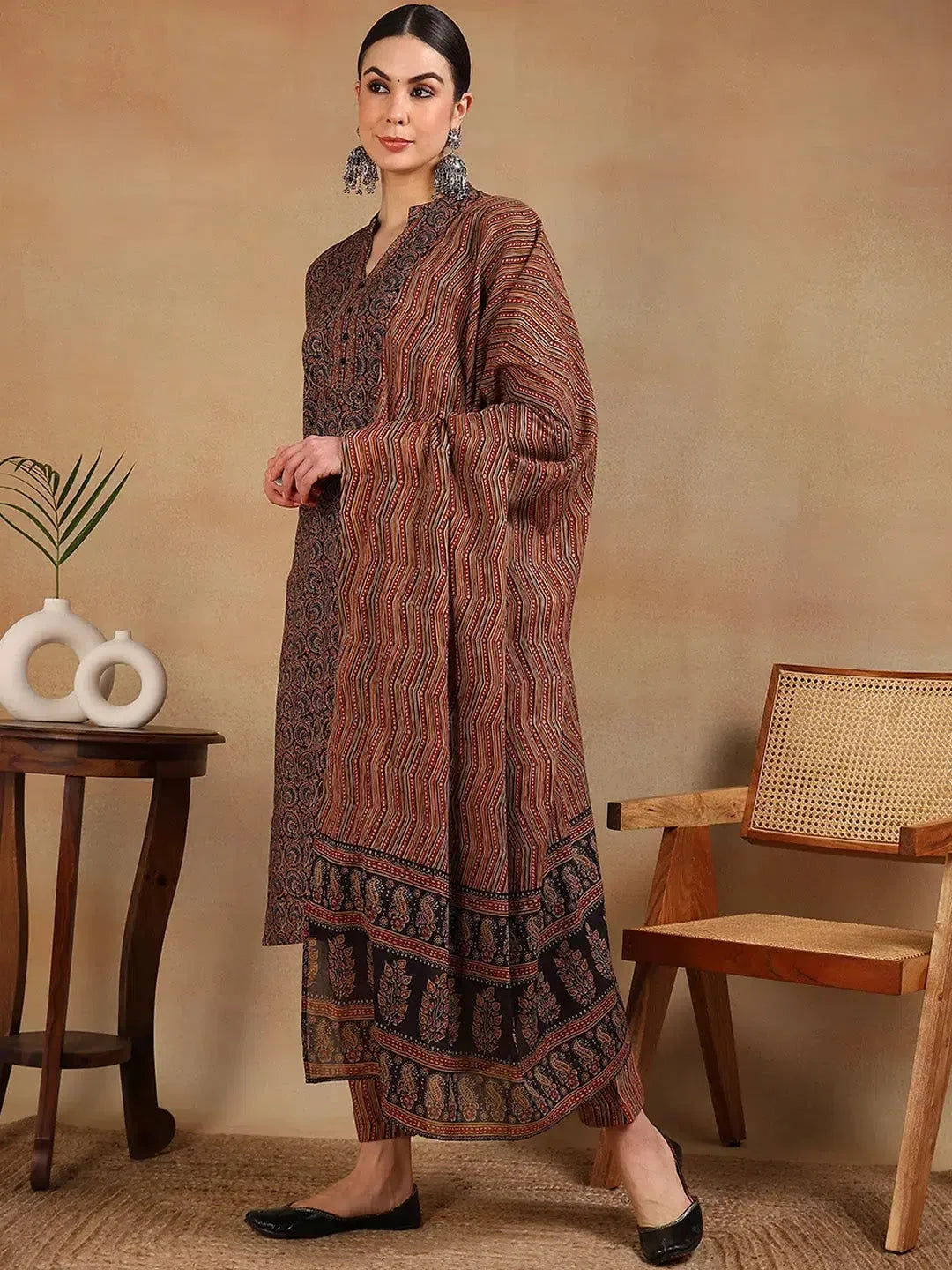 Navy Women's Kurta Set - Rayon Indian Kurta Sets with Pant