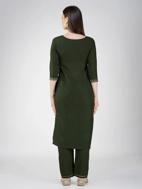 Indian Kurta Sets - Women's Cotton Kurta Set with Dupatta