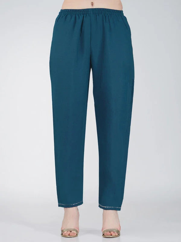 Women's Kurta Sets - Embroidered Cotton Kurta Set with Dupatta