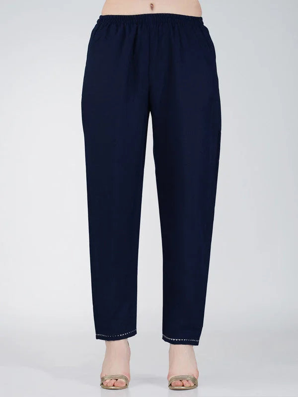 Navy Blue Kurta Set with Dupatta | Women's Indian Kurta Sets