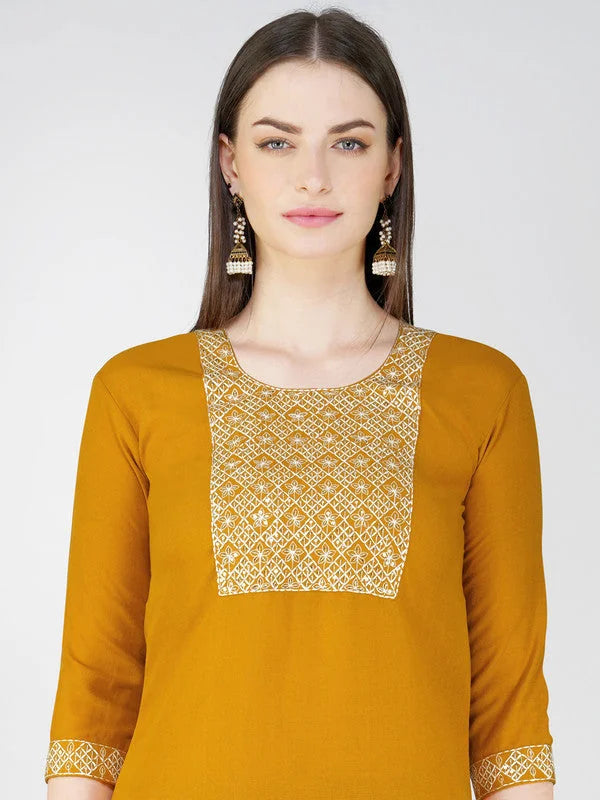 Yellow Women's Kurta Set with Dupatta | Designer Kurta Sets