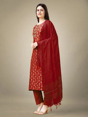 Women Kurta Pant Dupatta Set-1131MAROON