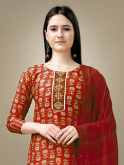 Women Kurta Pant Dupatta Set-1131MAROON