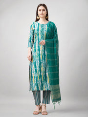 Women Kurta Pant Dupatta Set-1134RAMA