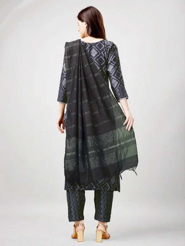 Gray Women's Kurta Sets | Embroidered Indian Kurta Sets