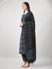 Women Kurta Pant Dupatta Set-1138GRAY