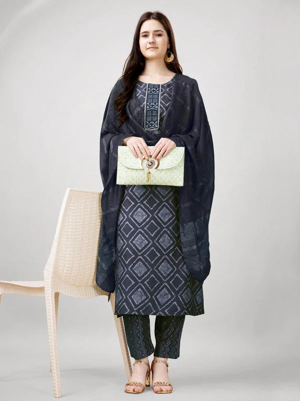 Gray Women's Kurta Sets | Embroidered Indian Kurta Sets