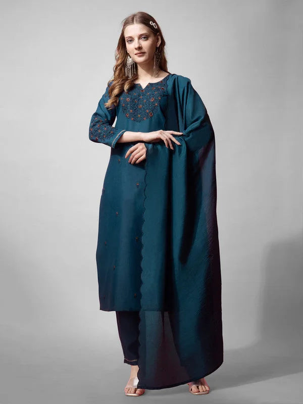 Elegant Cotton Women's Kurta Set with Dupatta | Kurta Sets