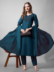 Women Kurta Pant Dupatta Set-1152MORPICH