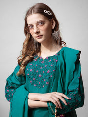 Women Kurta Pant Dupatta Set-1152RAMA