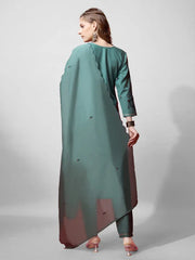 Women Kurta Pant Dupatta Set-1152TEAL