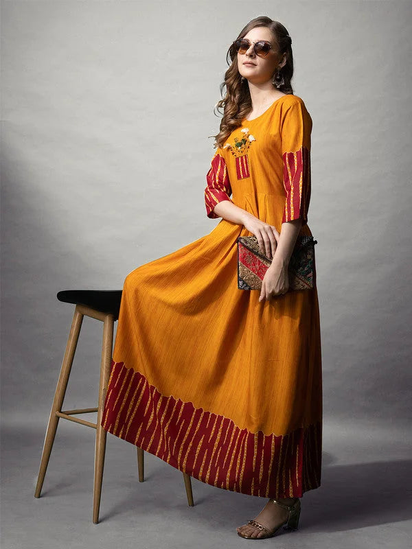 Rayon Anarkali Kurta - Chic Indian Kurtis for Ladies Online