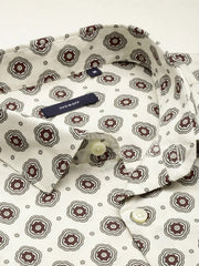 Men Cream Printed Casual Shirt-PEISKOSPRINTS-3415-Cream