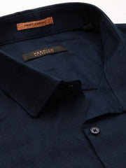 Men Navy Striped Casual Casual Shirts-TAROSTRIPE-606-Navyblue