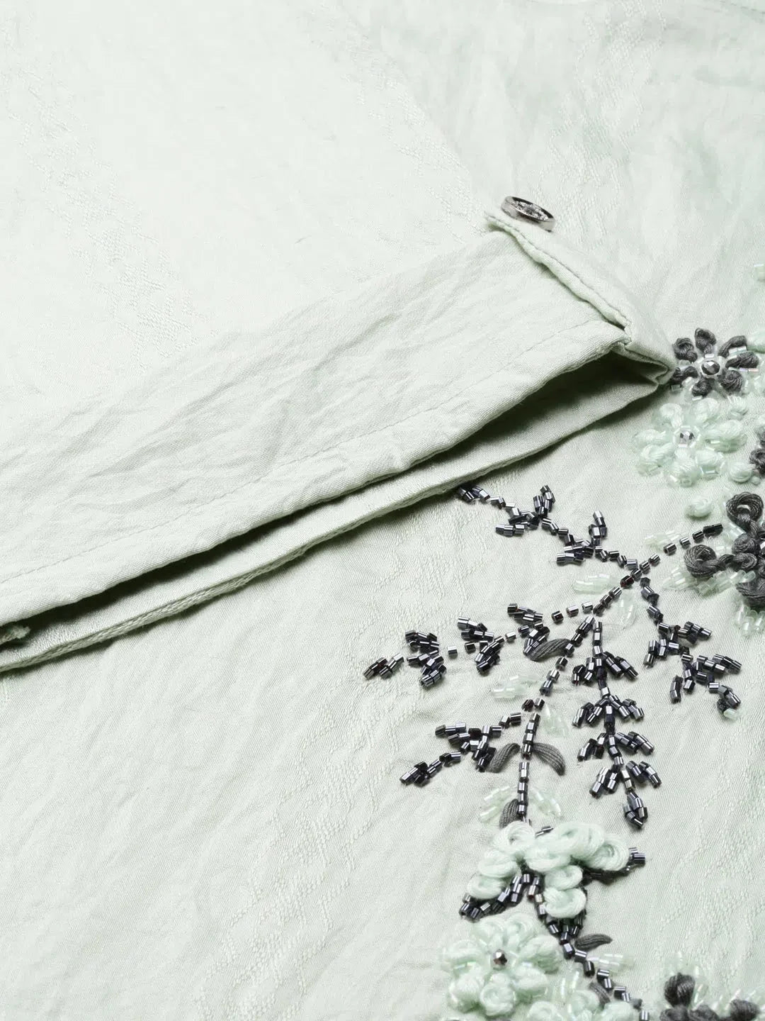 Sea Green Kurta - Women's Solid Indian Kurtis Online Now