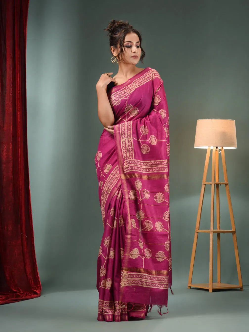 Purple Handwoven Saree - Indian Wedding Sarees