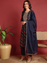 Viscose Solid Blue Indian Ethnic