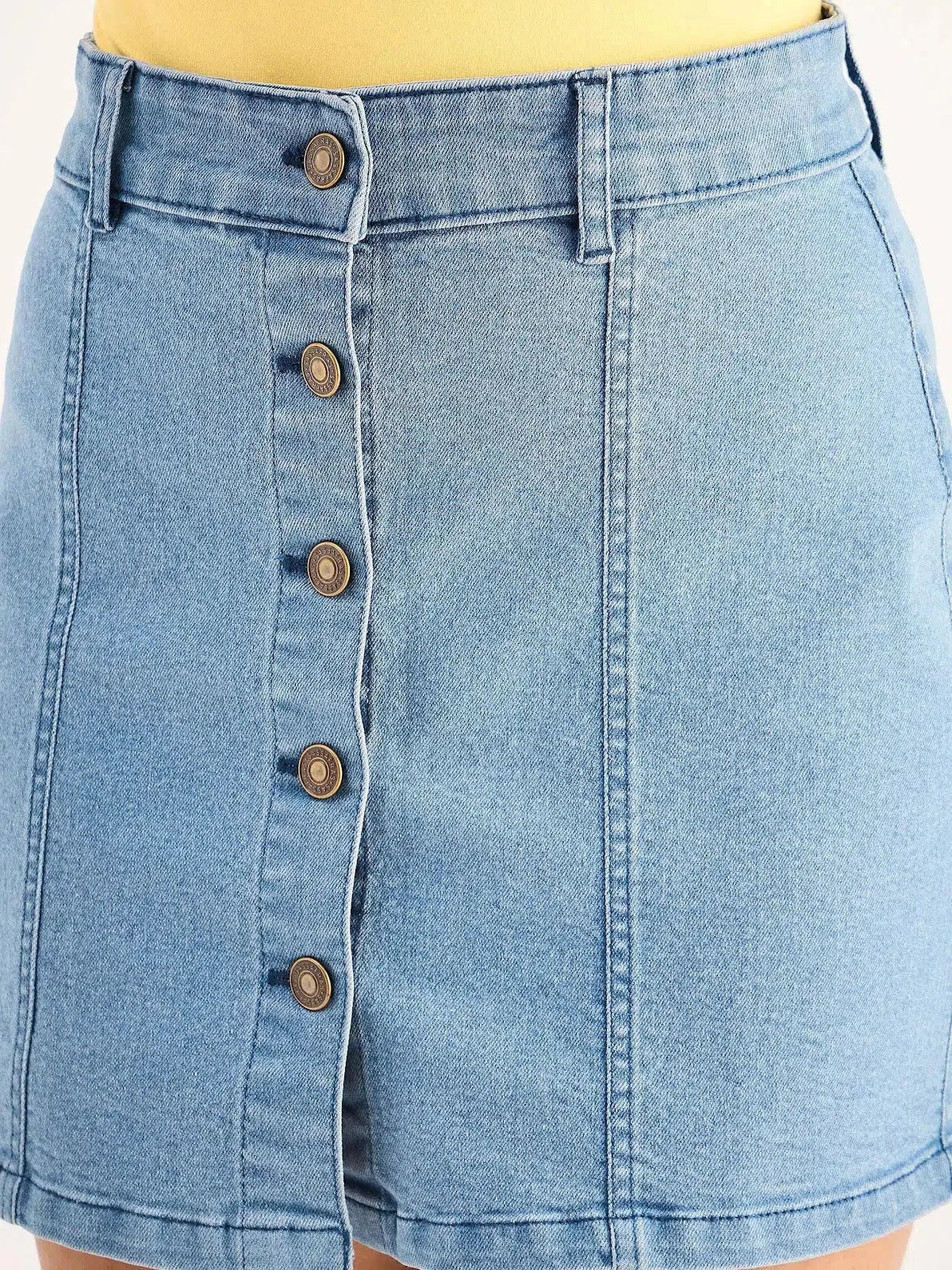 Blue Denim Mini Skirt - Women's Western Wear & Outfits