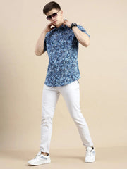 Men Multi Tropical Casual Shirt-GALAXY-1663-Multi
