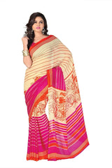 Multicolor Printed Georgette Saree-Rolex3041a-Standard
