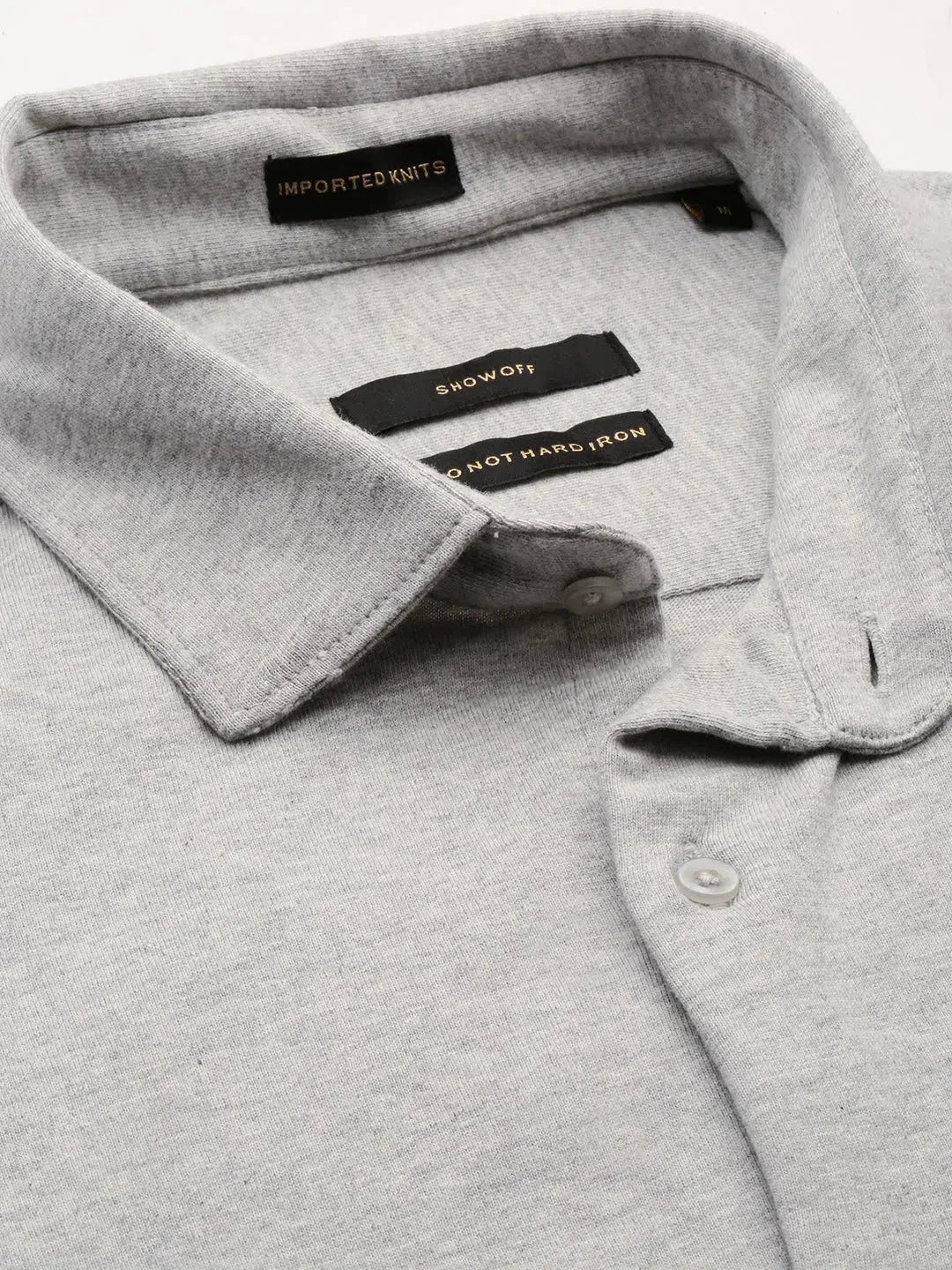 Grey Solid Mens Shirt - Casual Cotton Shirt | DesiQlo